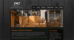 Desktop Screenshot of platinumconstruction.ca