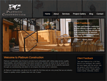 Tablet Screenshot of platinumconstruction.ca